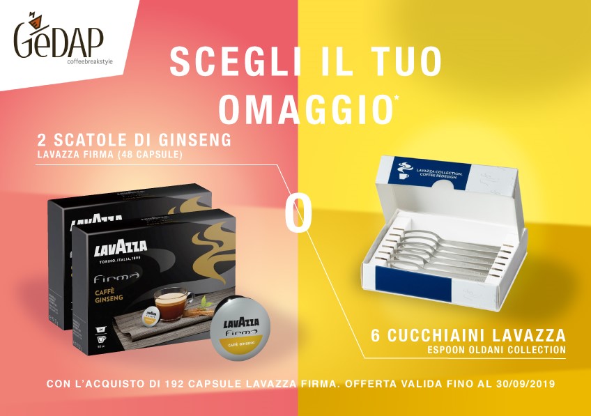 promozione gedap lavazza firma