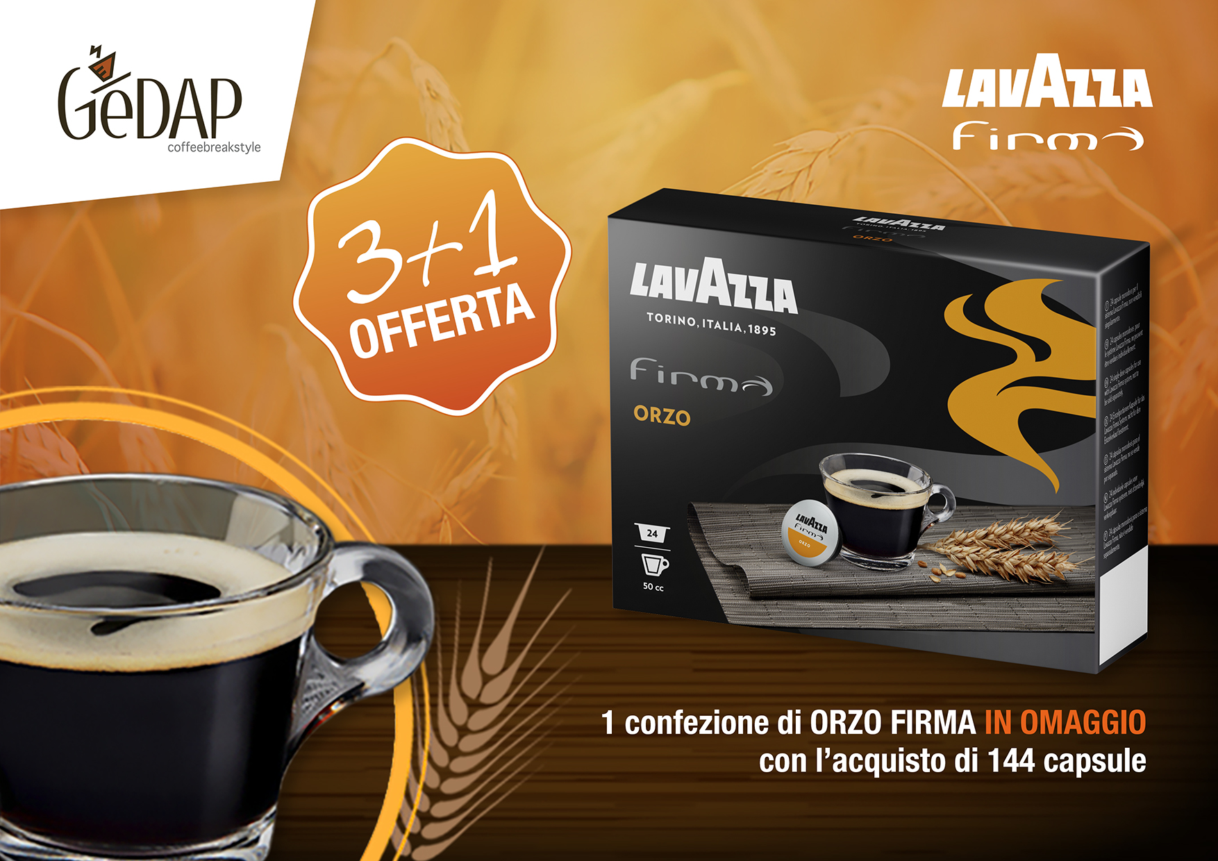 Promo Lavazza Firma Orzo in Omaggio