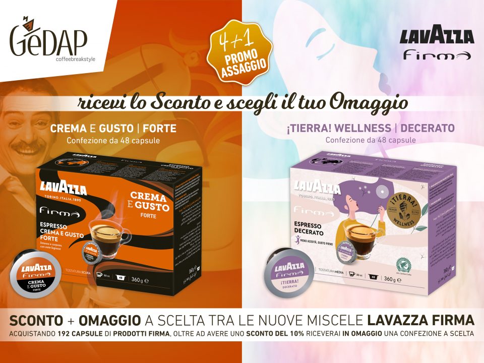 Offerta Assaggio nuove miscele Lavazza Firma
