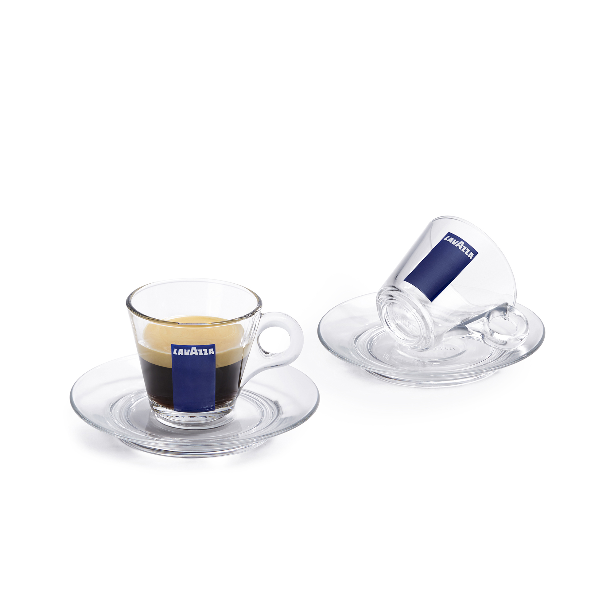 Set tazzine caffè in vetro lavazza originali per horeca