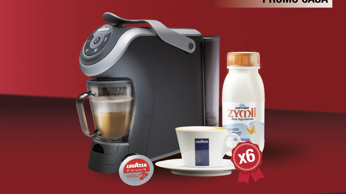 promo casa lavazza firma milk + tazze cappuccino