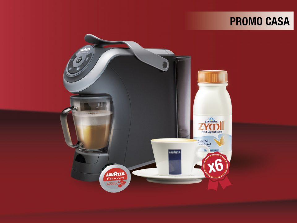 promo casa lavazza firma milk + tazze cappuccino