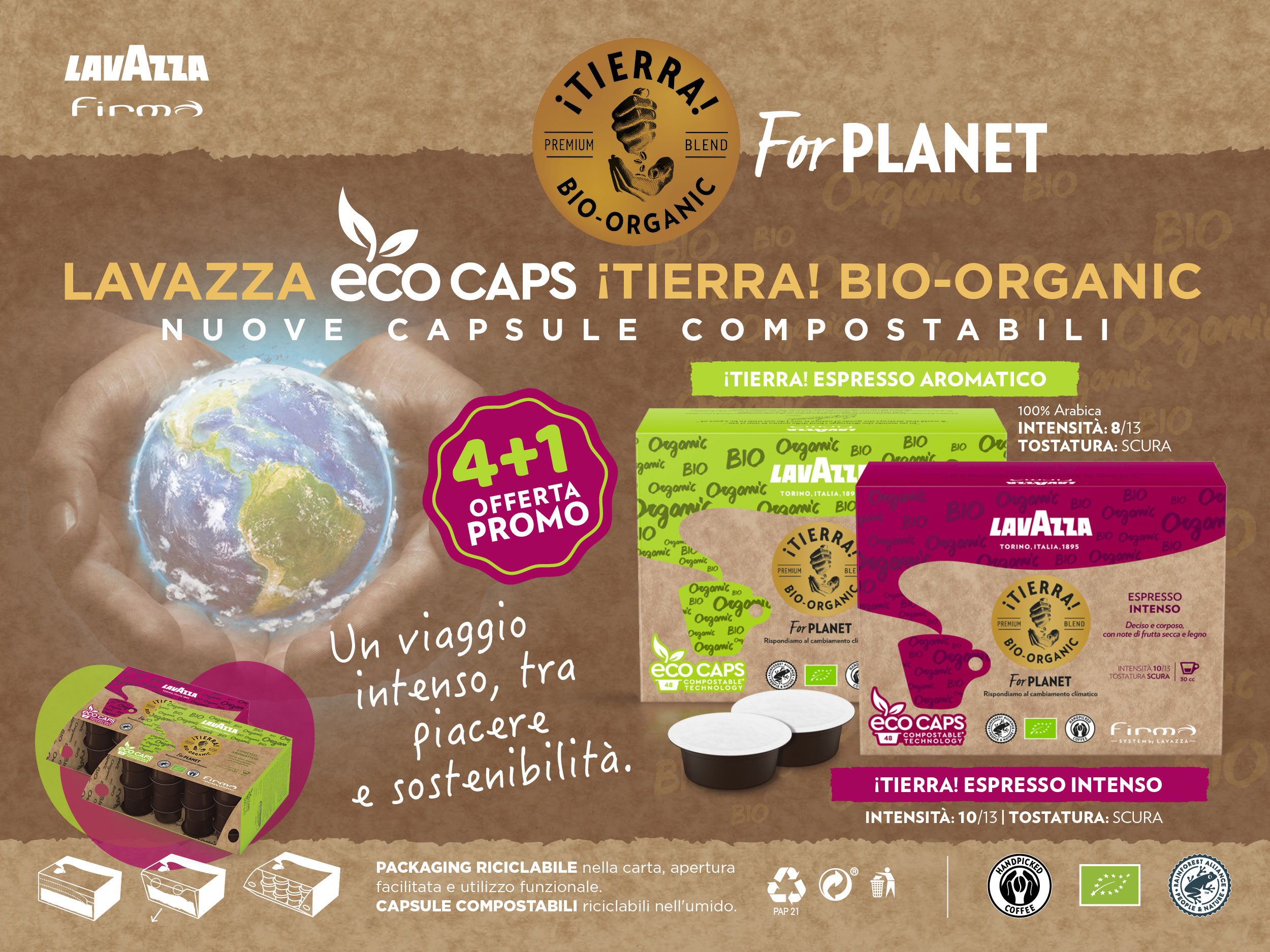 Lavazza Firma iTierra! Bio-Organic For Planet Promo Settembre 2021 Gedap  Srl Viterbo